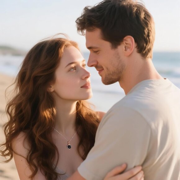 10-11mm Tahitian Black Pearl, Rose Flower Pearl Necklace, Anniversary Jewelry Gi - Picture 3 of 7